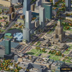I Built Isometric Warsaw: A Pixel-Art Map of the Whole City with AI Agents